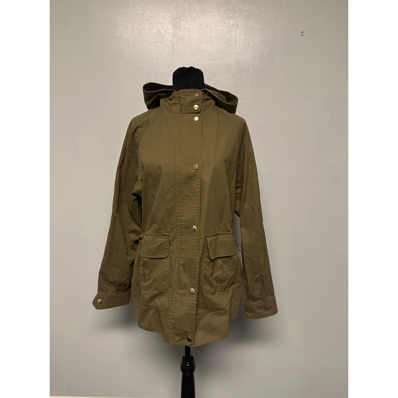 Women's LOVE TREE Olive Green Utility Jacket M - Picture 3 of 7